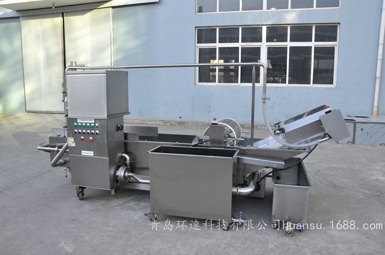 環(huán)速洗菜機曝氣生產線 學校,配送中心.食品物流潔凈清洗,800kgh